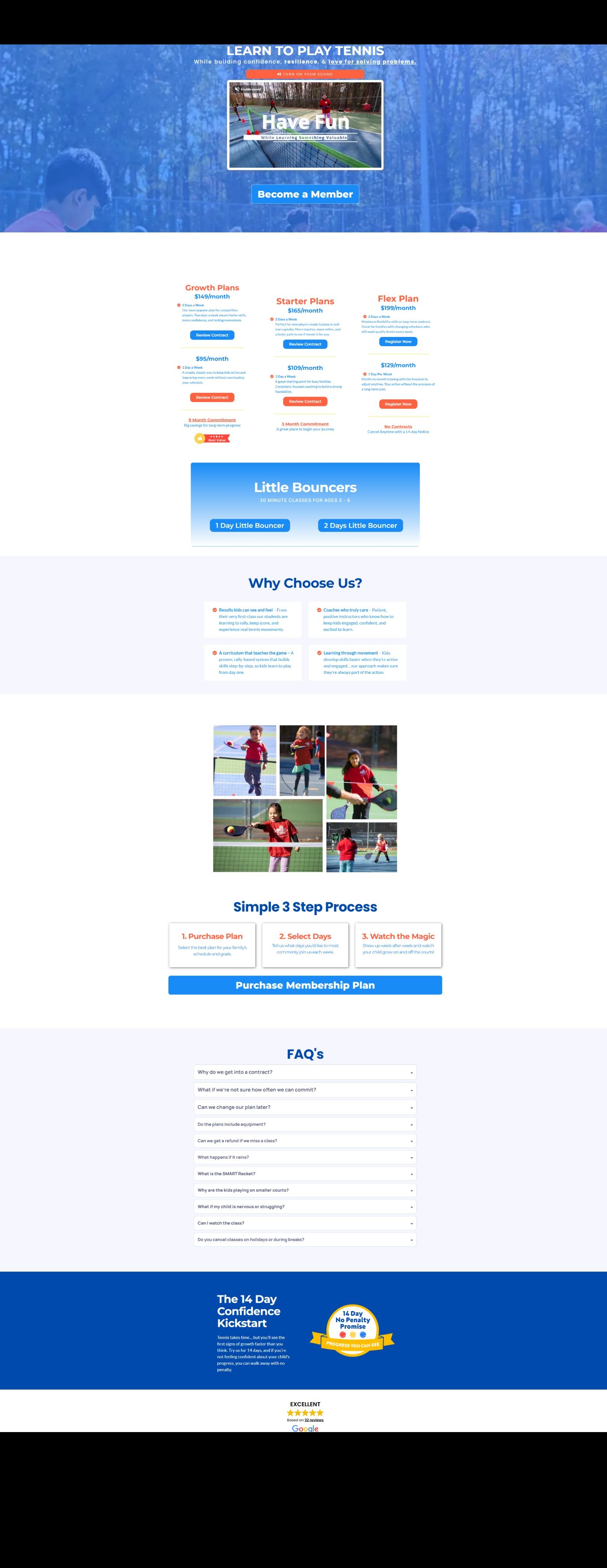 Full website + membership funnel